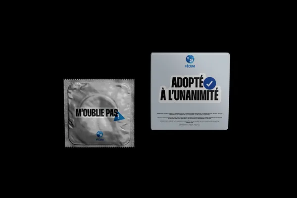 Mise en situation : les condoms de la collection.